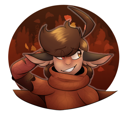 Headshots: $3 for a sketch, $5-$10 for flat color, $13+ for shading and/or backgrounds (character belongs to my friend spoon)